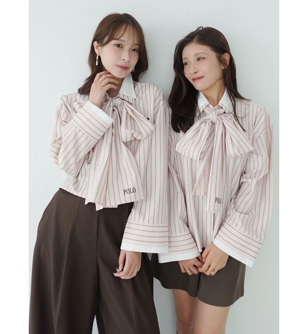 LAGUNAMOON「【POLO BCSコラボ】ボウタイシャツ」|シャツ・ブラウス|