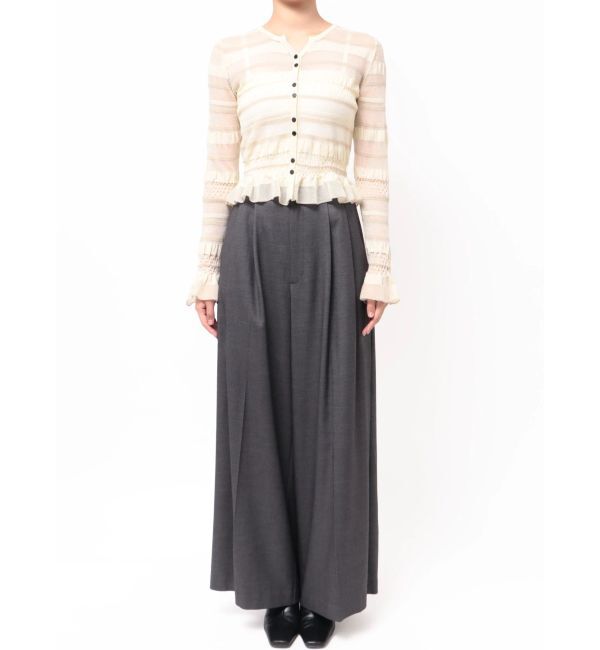 LAGUNAMOON「【WEB限定カラーあり】シアーボーダーカーデプルオーバー」|カーディガン|