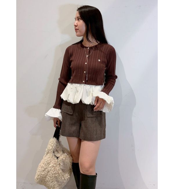 LAGUNAMOON「【POLO BCSコラボ】バルーンケーブルニットカーディガン」|カーディガン|