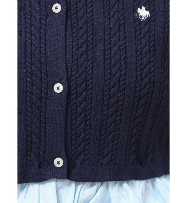 LAGUNAMOON「【POLO BCSコラボ】バルーンケーブルニットカーディガン」|カーディガン|