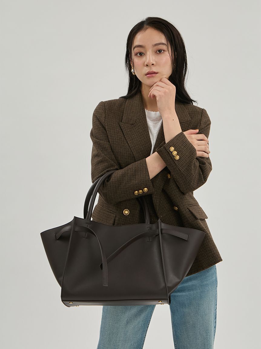 Mila Owen「フロントベルトワイドトートバッグ」|トートバッグ|