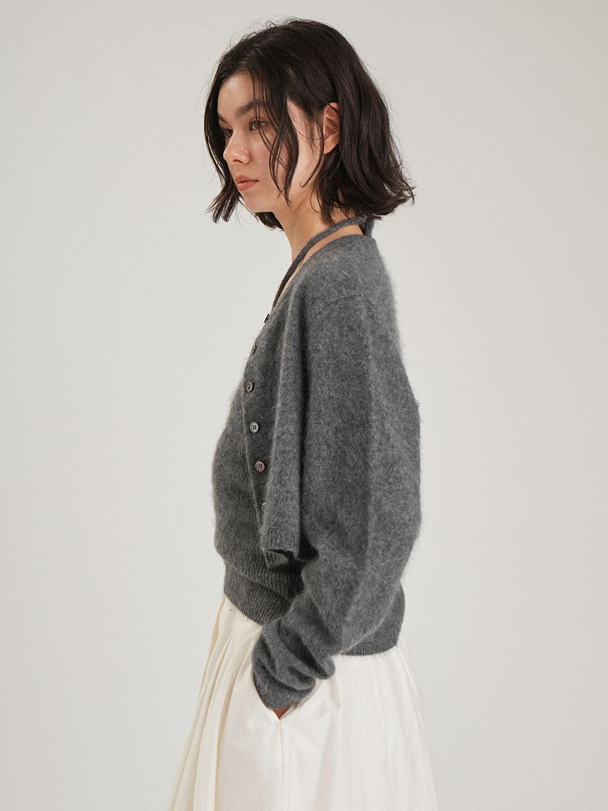Mila Owen「wool100％ミンクタッチ短丈カーディガン」|カーディガン|