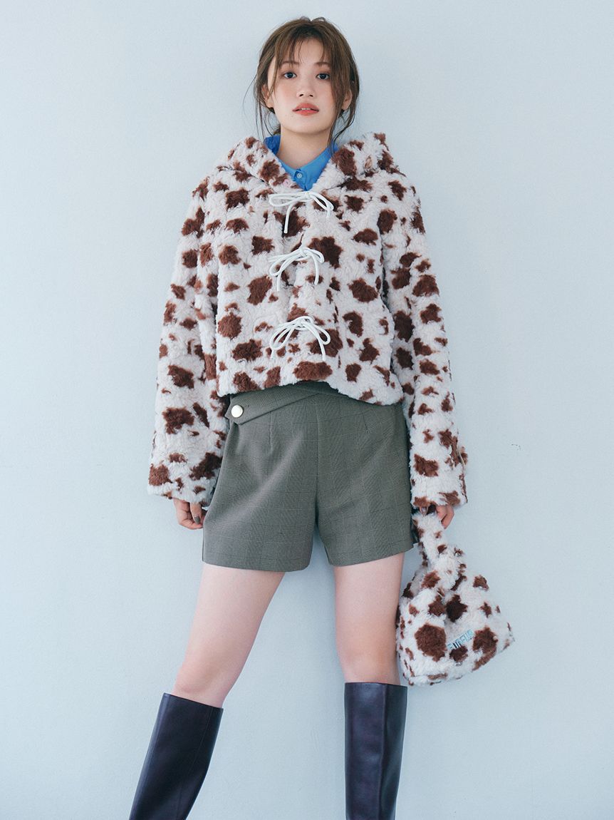 FURFUR「リボンショートダッフルコート」|ダッフルコート|