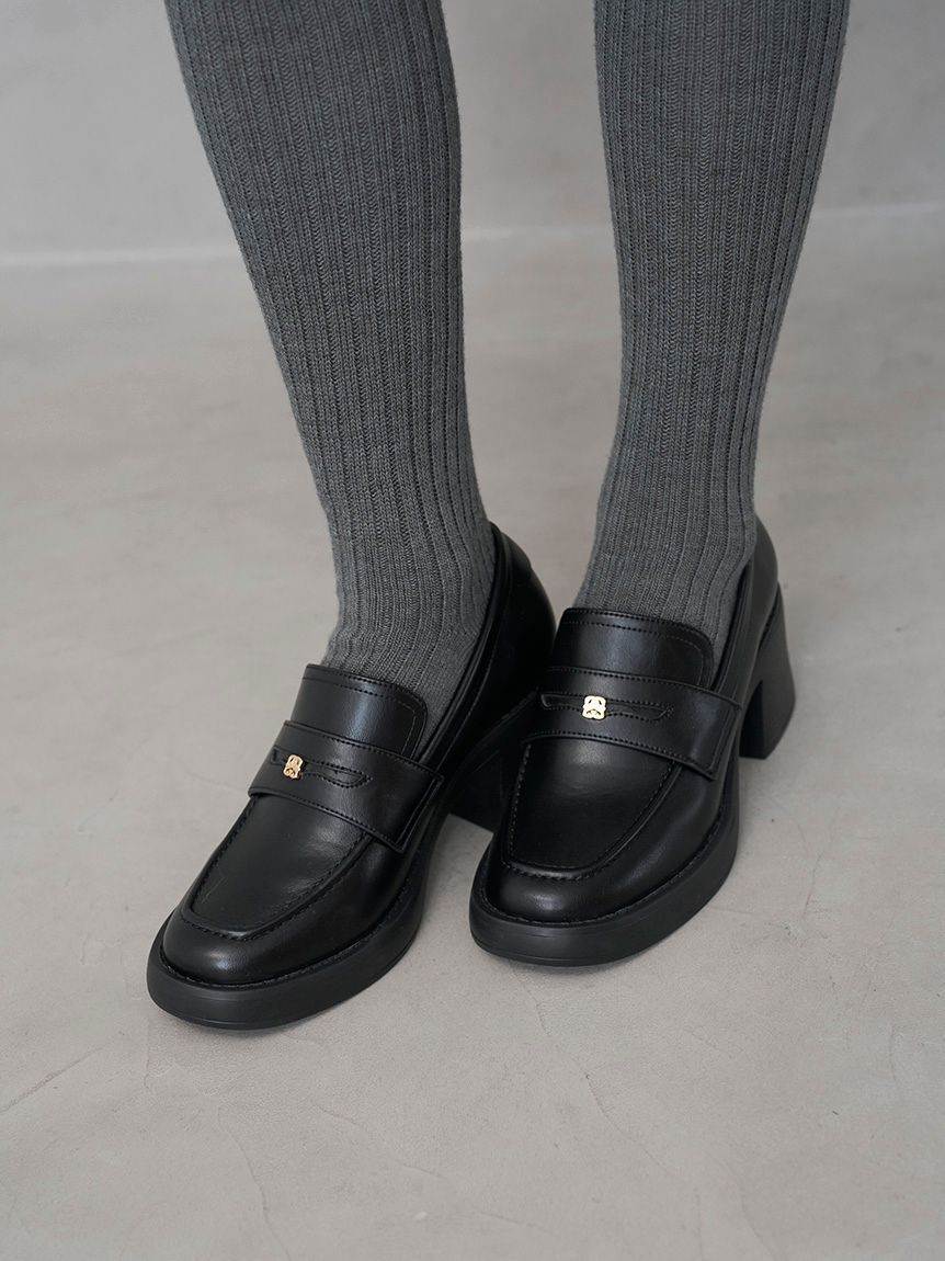 SNIDEL「ベーシックヒールローファー」|パンプス|