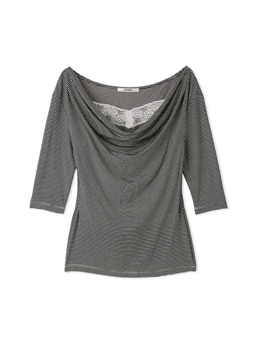 SNIDEL「ドレープキャミレイヤードカットソー」|キャミソール|BORDER