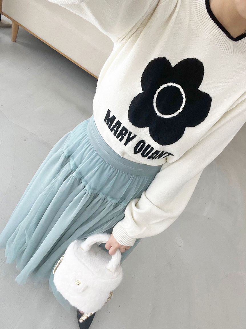 LILY BROWN「【WEB限定カラー】【LILY BROWN&times;MARY QUANT】バリエジャガードニット」|ニット・セーター|