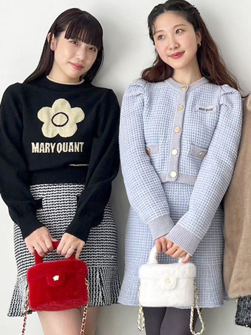 LILY BROWN「【WEB限定カラー】【LILY BROWN&times;MARY QUANT】バリエジャガードニット」|ニット・セーター|