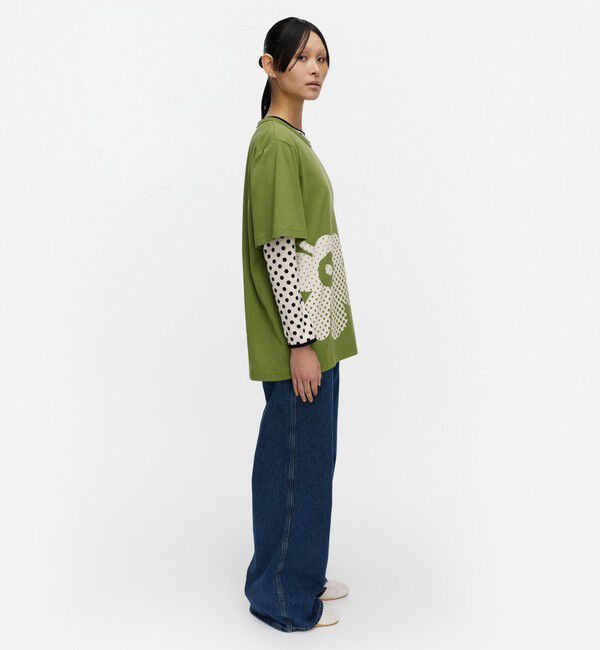 Marimekko「Vihne Unikko Placement Tシャツ」|シャツ・ブラウス|