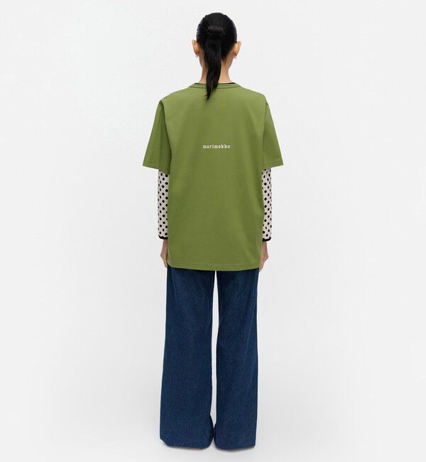 Marimekko「Vihne Unikko Placement Tシャツ」|シャツ・ブラウス|