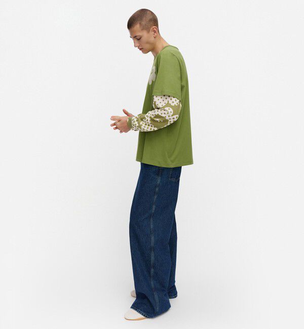 Marimekko「Vihne Unikko Placement Tシャツ」|シャツ・ブラウス|