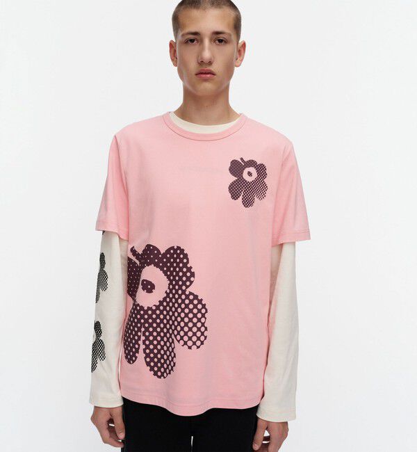 Marimekko「Vihne Unikko Placement Tシャツ」|シャツ・ブラウス|