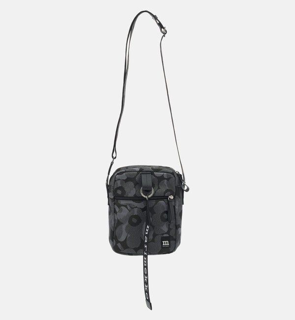 Marimekko「Camera Bag Unikko ショルダーバッグ」|ショルダー・メッセンジャー|グレー&times;ダークグレー