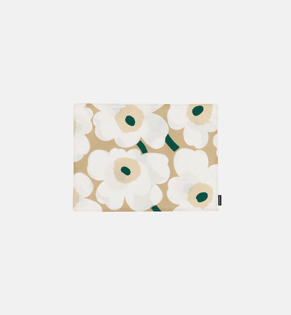 Marimekko「Pieni Unikko プレイスマット」|その他|ｻﾝﾄﾞ&times;ﾎﾜｲﾄ&times;ｴﾒﾗﾙﾄﾞ