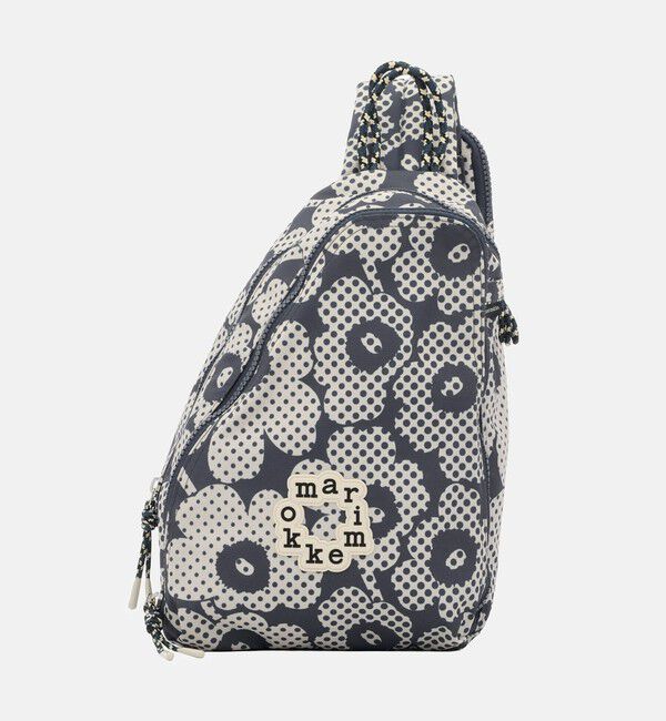 Marimekko「Pirtea Mini Unikko バックパック」|リュック|ﾀﾞｰｸｸﾞﾚｰ&times;ｵﾌﾎﾜｲﾄ