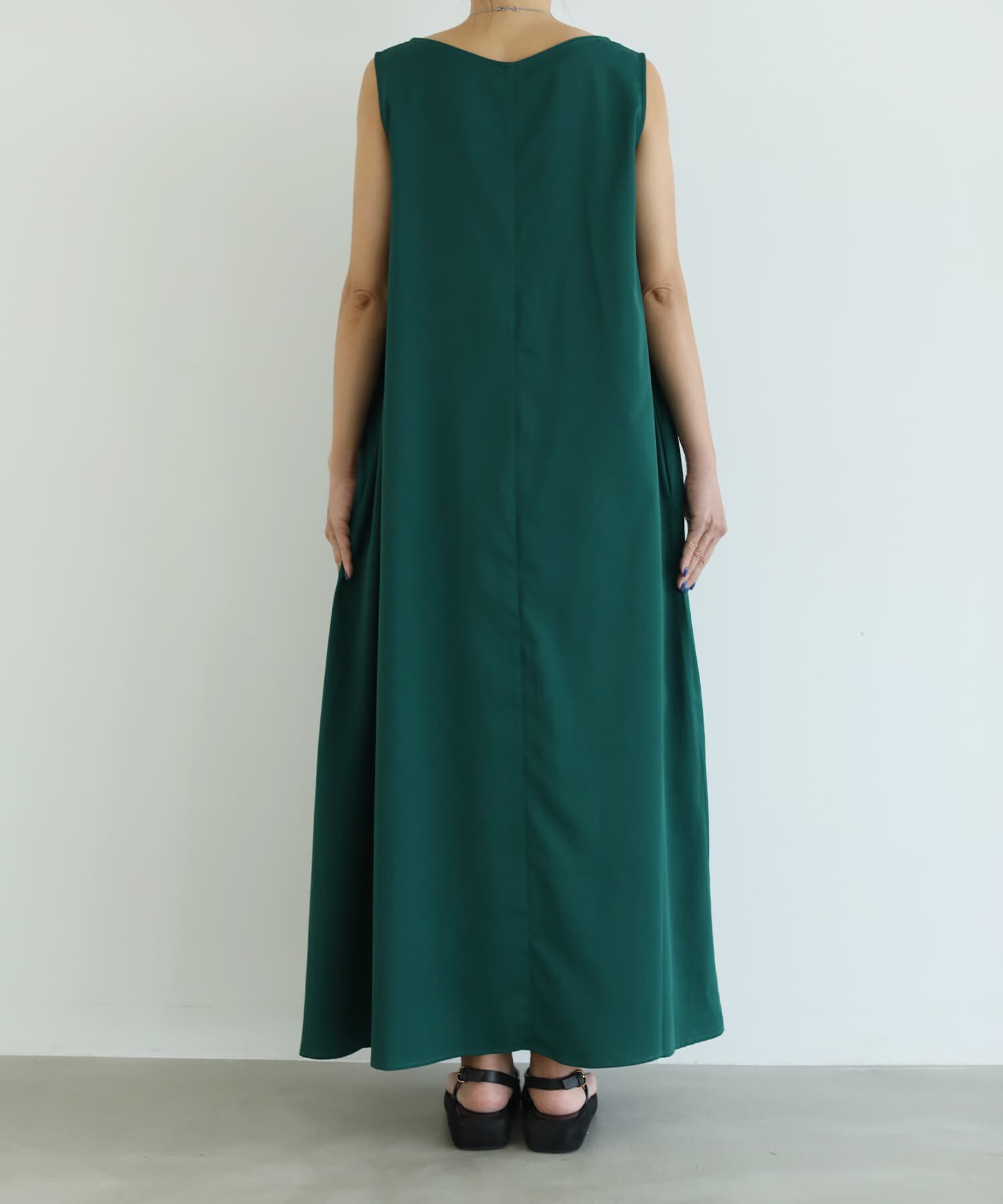 STYLE DELI「サラすべボートネックロングワンピース」|ワンピース|