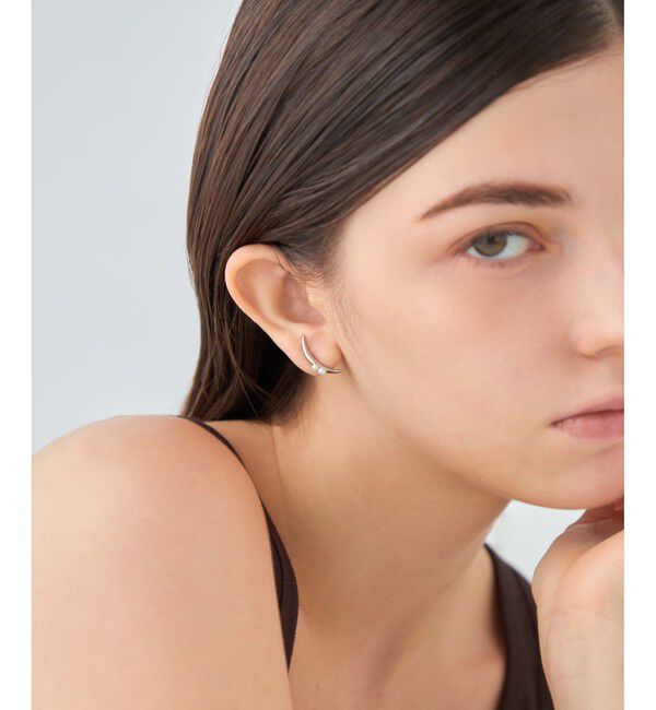 ete「[ONLINE Limited] パール イヤークリップ」|イヤーカフ|