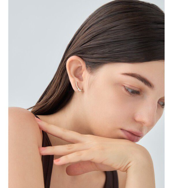 ete「[ONLINE Limited] パール イヤークリップ」|イヤーカフ|