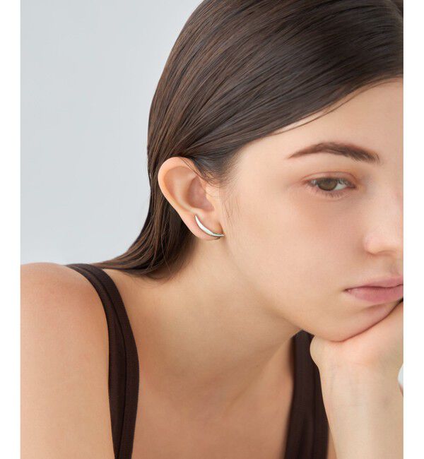 ete「[ONLINE Limited] クレセントムーン イヤークリップ R」|イヤーカフ|