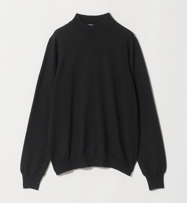 UNITED ARROWS「＜Gran Sasso＞ モックネック ロングスリーブ ニット」|ニット・セーター|BLACK