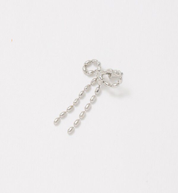 UNITED ARROWS「チェーンリボン ピアス」|ピアス|