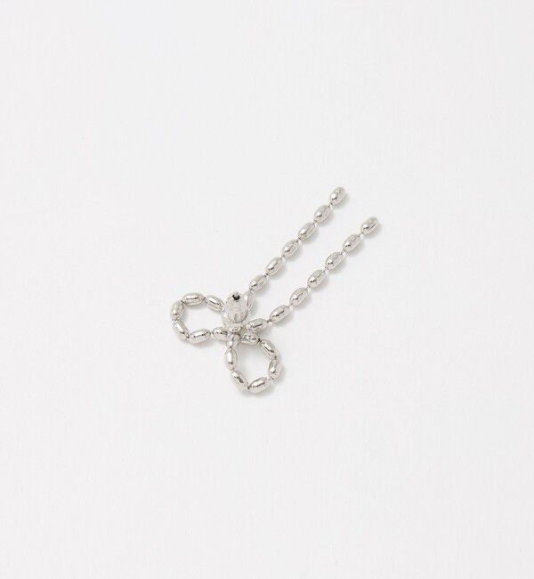 UNITED ARROWS「チェーンリボン ピアス」|ピアス|