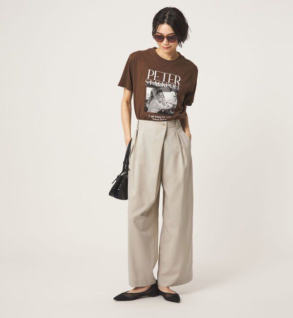 UNITED ARROWS green label relaxing「ラップ ワイド パンツ」|その他|