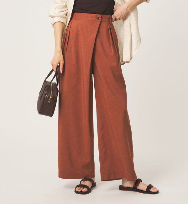 UNITED ARROWS green label relaxing「ラップ ワイド パンツ」|その他|BRICK