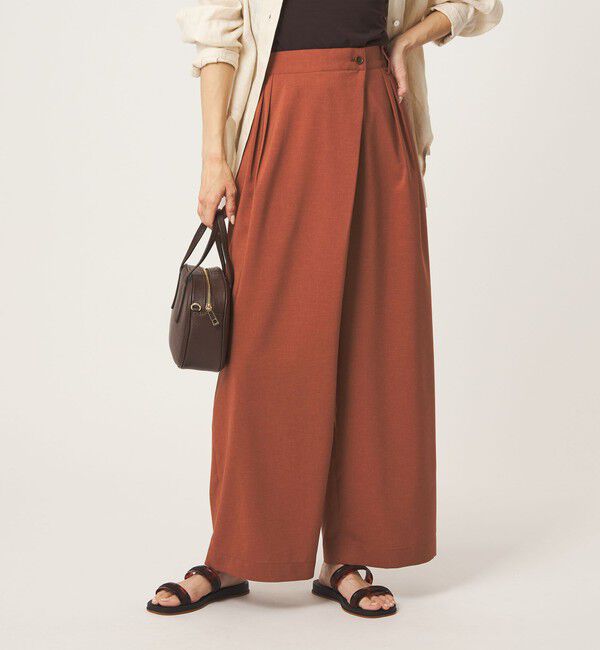 UNITED ARROWS green label relaxing「ラップ ワイド パンツ」|その他|