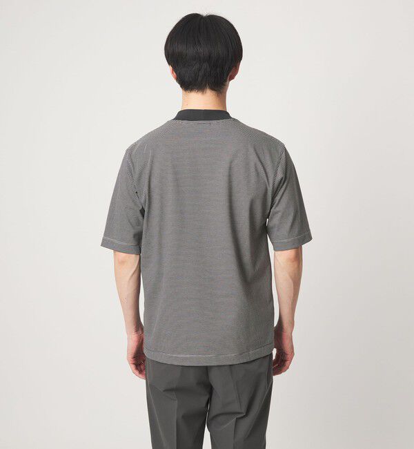 UNITED ARROWS green label relaxing「A+ COOL ミジンボーダー ビズ クルーネック カットソー Tシャツ -接触冷感・吸水速乾-」|Tシャツ・カットソー|