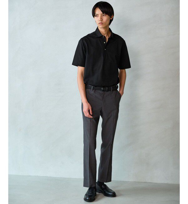 UNITED ARROWS green label relaxing「DUADRY clean バーズアイ カッタウェイ ビズポロ ポロシャツ -吸水速乾・抗菌-」|ポロシャツ|