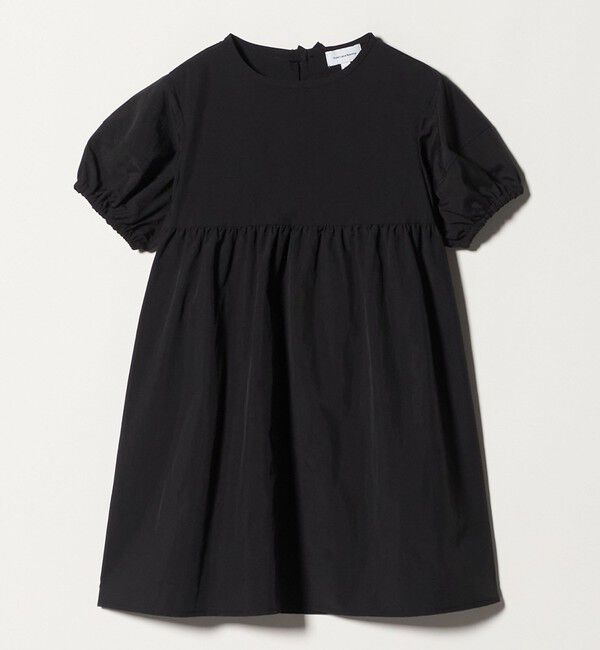 UNITED ARROWS green label relaxing「バックリボン タッサー ワンピース / キッズ 100cm-130cm」|ワンピース|BLACK