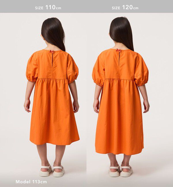 UNITED ARROWS green label relaxing「バックリボン タッサー ワンピース / キッズ 100cm-130cm」|ワンピース|