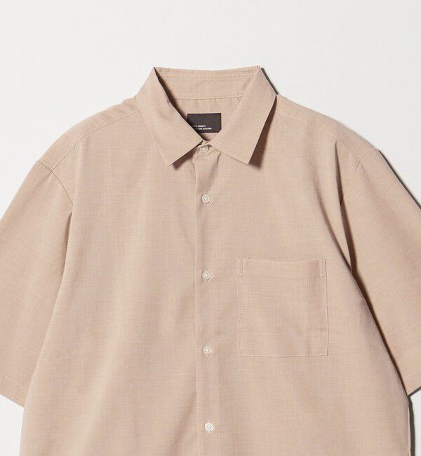 UNITED ARROWS green label relaxing「【WEB限定】JUST fit ウールライク 半袖 シャツ」|シャツ・ブラウス|
