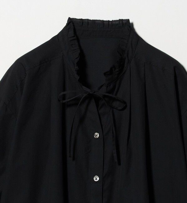 UNITED ARROWS green label relaxing「フリル ネック ショートスリーブ ブラウス」|シャツ・ブラウス|