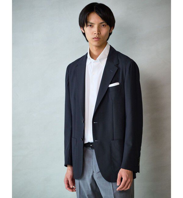 UNITED ARROWS green label relaxing「GLR CLOTH サマートロピカル 2B RG 2P ジャケット -通気性-」|テーラードジャケット|NAVY