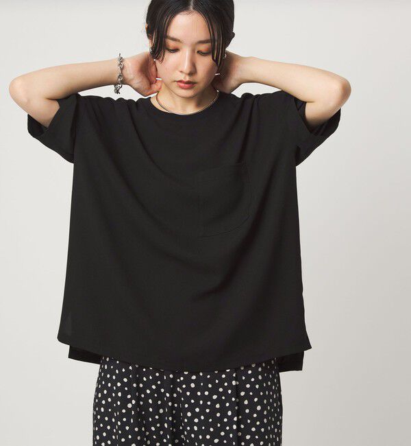 UNITED ARROWS green label relaxing「【WEB限定】＜at ease＞ジョーゼット カットソー 吸水速乾」|Tシャツ・カットソー|
