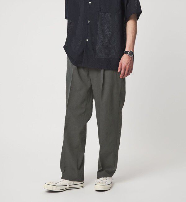 UNITED ARROWS green label relaxing「ボイル メッシュ ワイド 1P パンツ W4 -吸水速乾-」|その他|DK.GRAY