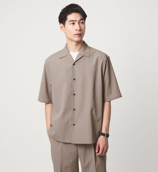 UNITED ARROWS green label relaxing「ボイル メッシュ オープンカラー 半袖 シャツ -吸水速乾-」|シャツ・ブラウス|MOCA