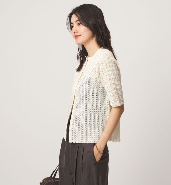 UNITED ARROWS green label relaxing「ガラアミ クルーネック カーディガン」|カーディガン|