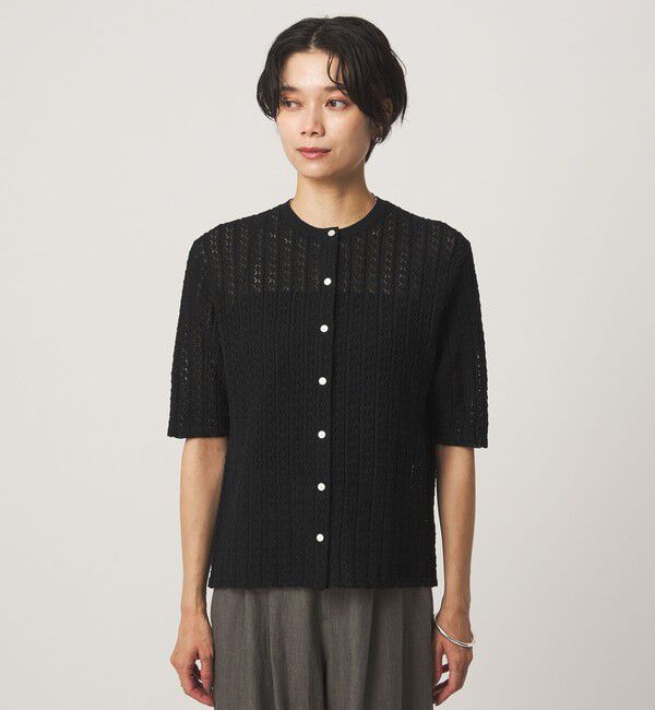 UNITED ARROWS green label relaxing「ガラアミ クルーネック カーディガン」|カーディガン|