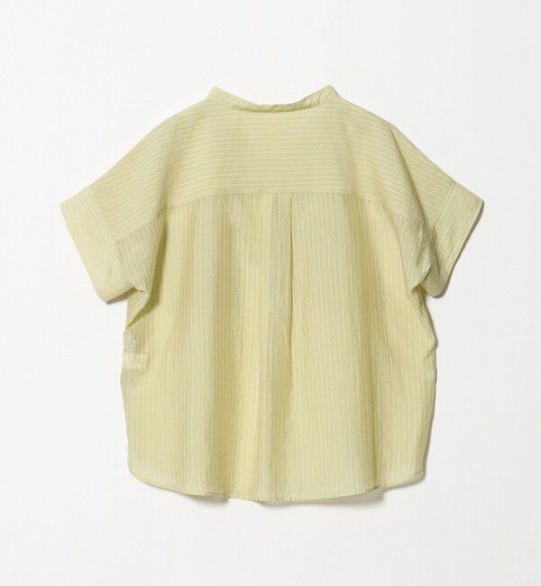 UNITED ARROWS green label relaxing「シアー ストライプ ポケット ショートスリーブ ブラウス」|シャツ・ブラウス|