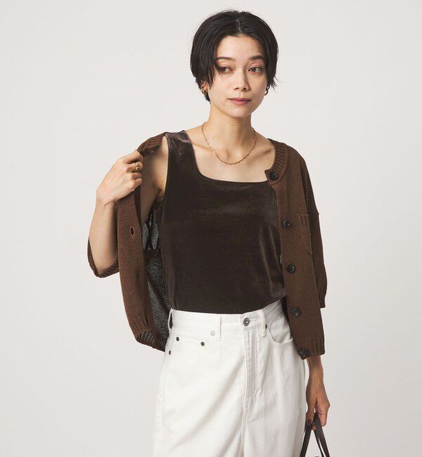 UNITED ARROWS green label relaxing「ベロア タンクトップ」|タンクトップ|DK.BROWN