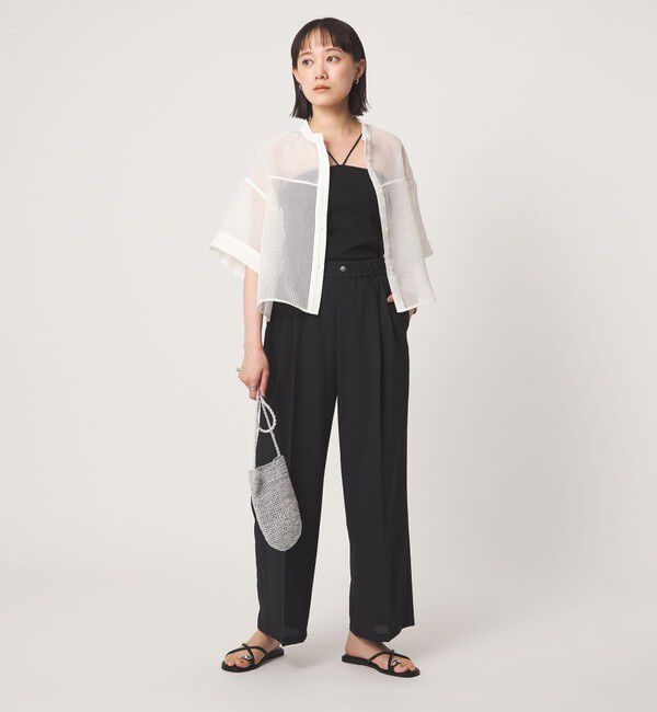 UNITED ARROWS green label relaxing「シアー コードレーン ショートスリーブ シャツ」|シャツ・ブラウス|