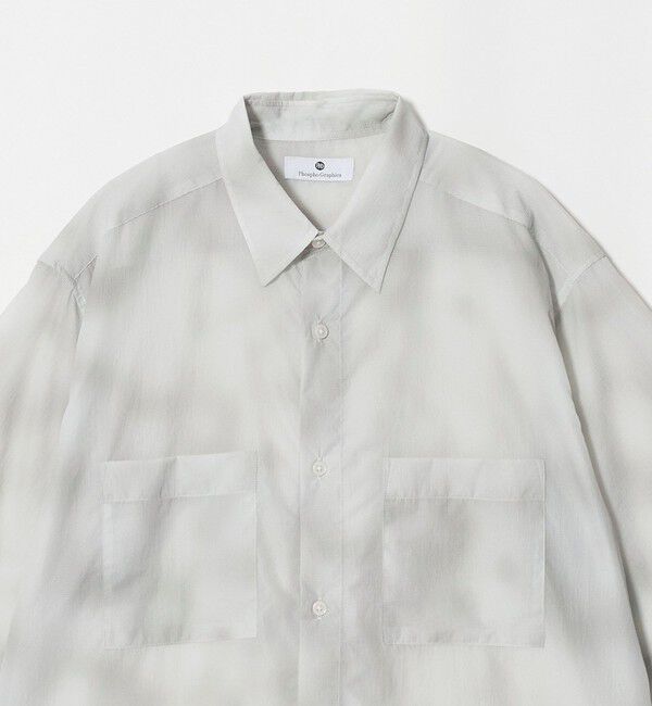 UNITED ARROWS green label relaxing「＜Phospho Graphica＞スプラッシュ パターン レギュラーカラー 半袖シャツ」|シャツ・ブラウス|