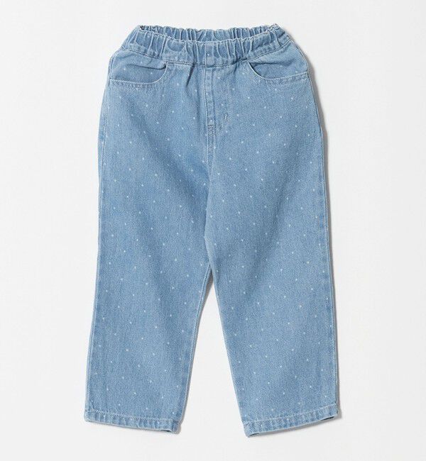 UNITED ARROWS green label relaxing「ドット ガールズ デニム / キッズ 100cm-160cm」|チノ|LT.BLUE