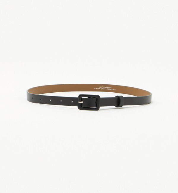 UNITED ARROWS green label relaxing「クルミバックル ベルト」|ベルト|BLACK