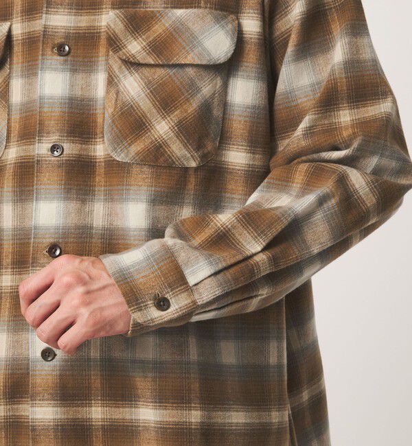 UNITED ARROWS green label relaxing「【別注】＜PENDLETON＞チェック オープンカラー 長袖 シャツ」|シャツ・ブラウス|