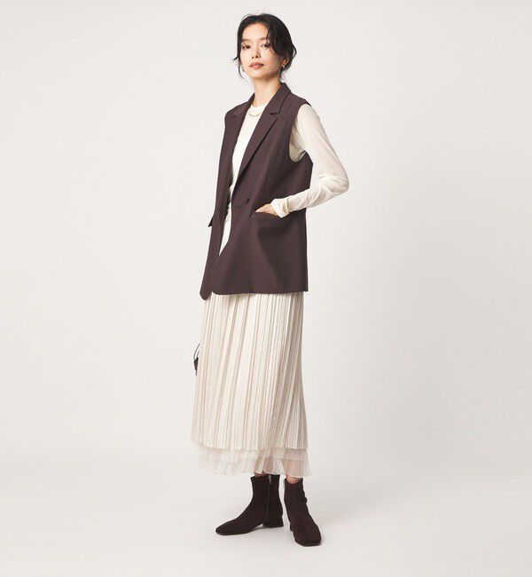 UNITED ARROWS green label relaxing「［size SHORT/TALLあり］2WAY チュール スカート」|スカート|