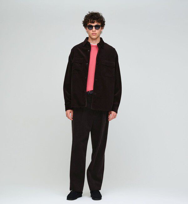 UNITED ARROWS green label relaxing「FINE BASIC スビン コーデュロイ スラックス W4」|チノ|