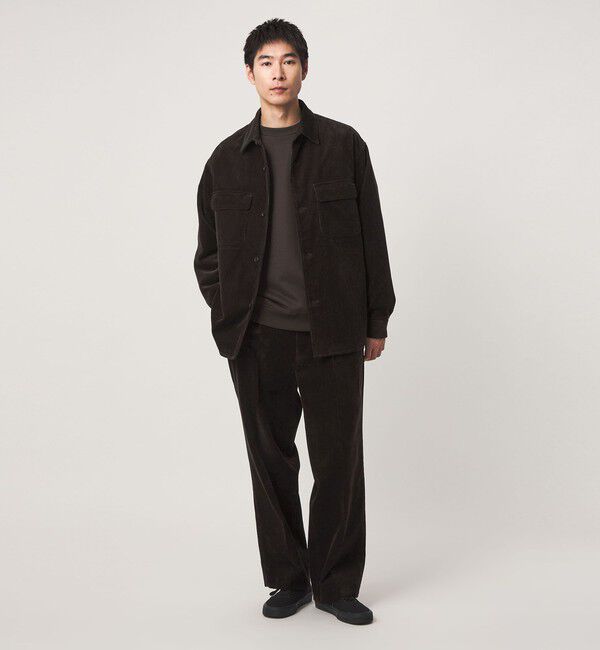 UNITED ARROWS green label relaxing「FINE BASIC スビン コーデュロイ スラックス W4」|チノ|